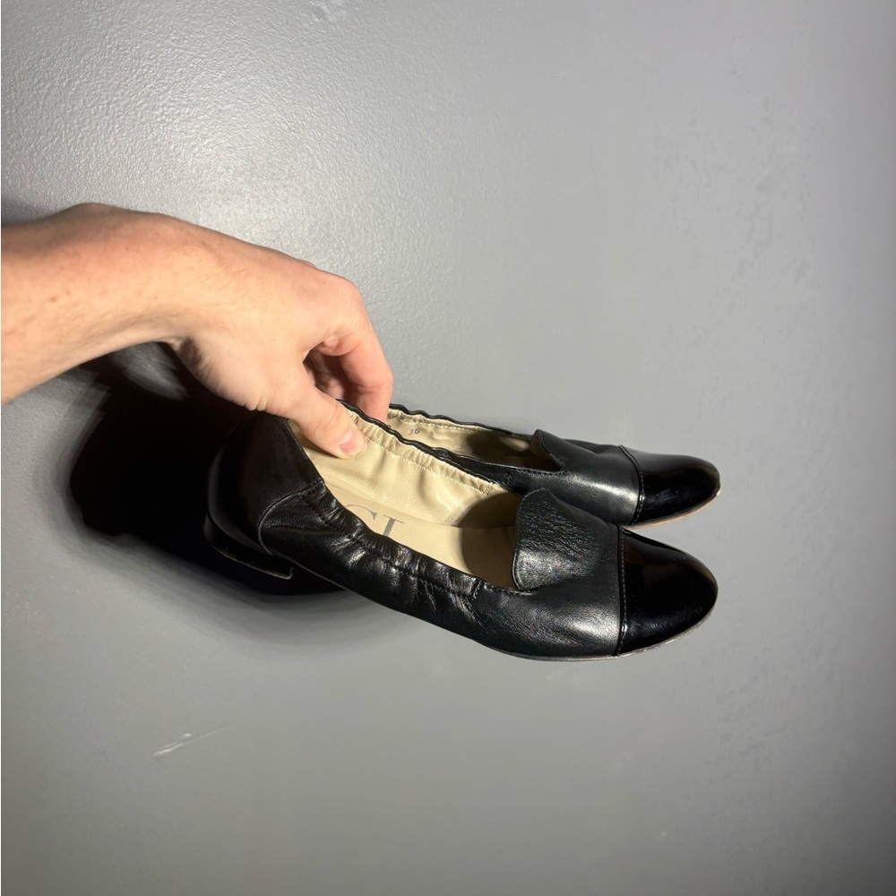AGL Patent Leather Cap Toe Loafer Flats Size EU 36